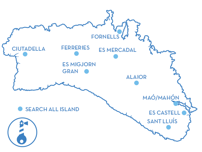Menorca map