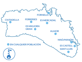 Mapa de Menorca